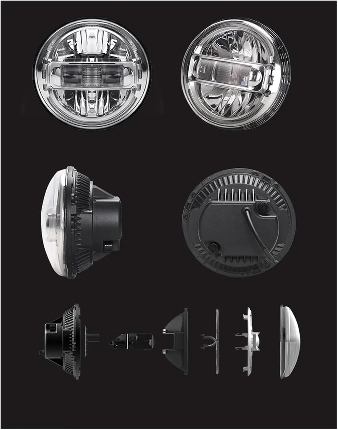 当時物マーシャル909ヘッドライトASSYS.E.V. MARCHALシビエ